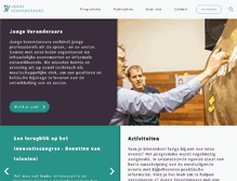 Tablet Screenshot of jongeveranderaars.nl